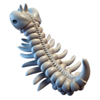 wonderful artistic Alien creature spine with bony protrusions, genuine png