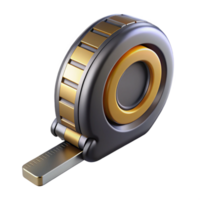 wonderful creative Tape measure, extended, metallic, authentic png