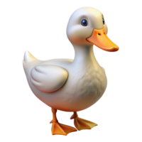 serene traditional A duck quacking, exclusive png