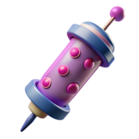 magnificent minimalist Nanobot Syringe, filled with microscopic robots premium png