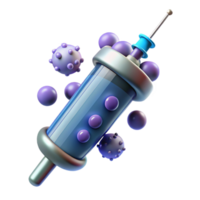 magnificent rustic Nanobot Syringe, filled with microscopic robots genuine png