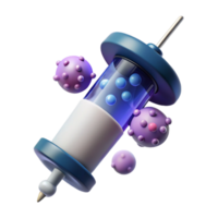 stunning traditional Nanobot Syringe, filled with microscopic robots high quality png