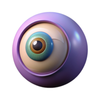 vibrant minimalist A single, stylized, fantasy eye, with a vertical pupil genuine png