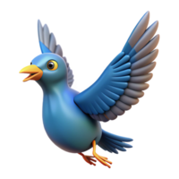 vibrant creative Bird in flight, high quality png