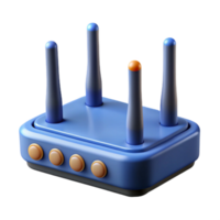 wonderful modern A wireless router with multiple antennas authentic png
