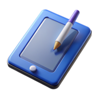 magnificent minimalist A tablet computer with a stylus pen authentic png
