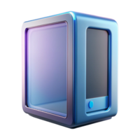serene abstract A computer case with tempered glass side panel authentic png