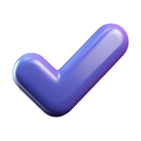 magnificent artistic A single, stylized checkmark icon high resolution png