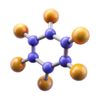 impressive creative An abstract representation of a chemical molecule high resolution png