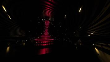 Pink and Yellow Cyber Strobe Carousel Background VJ Loop in 4K video