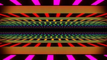 Multicolor Neon Line Area Background VJ Loop in 4K video