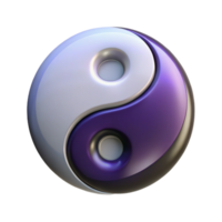 dramatic contemporary A single, stylized yin and yang symbol professional png