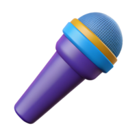 wonderful abstract A single, stylized microphone icon high quality png