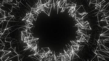 White Structures Moving Background VJ Loop in 4K video