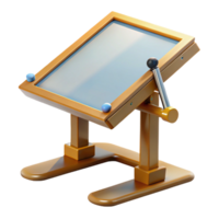 magnificent rustic Drafting table, adjustable, original png