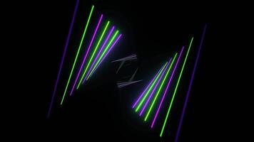 Purple and Green Neon Rays Moving Background VJ Loop in 4K video