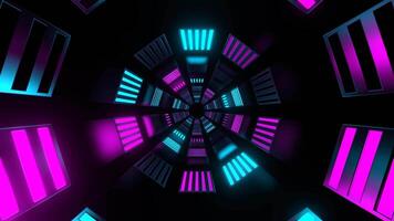 Cyan and Pink Slowed Ribbed Strobes Background VJ Loop in 4K video