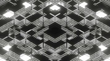 White Square Colored Strobe Background VJ Loop in 4K video