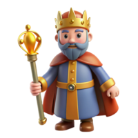 vibrant abstract King with a scepter high resolution png