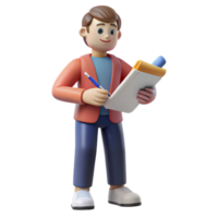 wonderful abstract Writer with a pen and paper high resolution png