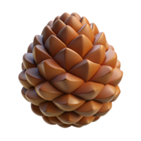 dramatic creative Pine cone with open scales professional png