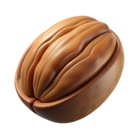 magnificent minimalist Pecan in shell 4K png