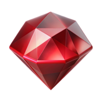 sereno clássico uma solteiro, perfeito rubi, irradiando uma profundo vermelho brilho exclusivo png