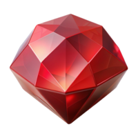 elegante moderno uma solteiro, perfeito rubi, irradiando uma profundo vermelho brilho profissional png