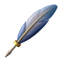 serene abstract A simple, elegant feather pen, suitable for writing spells high resolution png