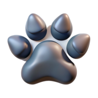 magnificent abstract A realistic rendering of a wolf's paw print authentic png
