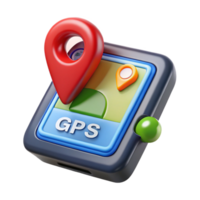 dramatic abstract GPS navigation device with map display authentic png