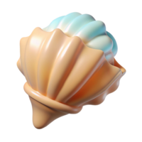 elegant rustic Single seashell fragment high quality png