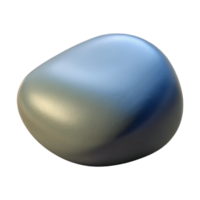 dramatic minimalist Single smooth gray river stone high quality png