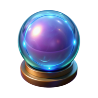 elegant creative A glowing magical orb, pulsating with arcane energy 4K png