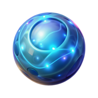 dramatic abstract A glowing magical orb, pulsating with arcane energy high resolution png