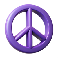 vibrant minimalist A peace symbol, iconic design authentic png