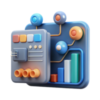 magnificent artistic Artificial Intelligence Interface with complex data visualizations premium png