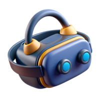 serene modern Virtual Reality Headset with haptic feedback sensors high resolution png