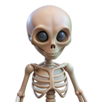 magnificent abstract Alien Skeleton with unusual bone structure original png