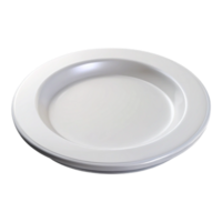 magnificent minimalist A plate, white, circular, empty, genuine png
