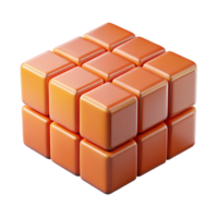 Maravilhoso rústico uma rubik's cubo, não resolvido, 4k png