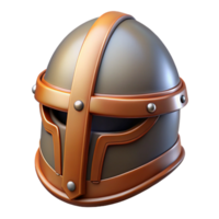 vibrant artistic A detailed illustration of a medieval helmet, with a visor 4K png