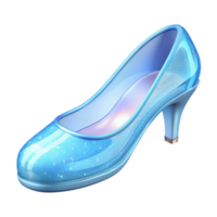 impressive abstract A single, delicate glass slipper, sparkling exclusive png