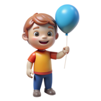 extraordinary rustic Smiling child holding a balloon, high resolution png