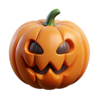 elegant classic Jack-o'-lantern with a spooky face, 4K png