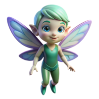 stunning abstract A mischievous pixie, with iridescent wings high resolution png