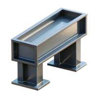 dramatic vintage Steel beam, industrial design, high resolution png