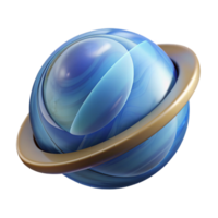 serene contemporary An abstract representation of a planet original png