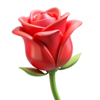 extraordinary rustic Single red rose bud premium png