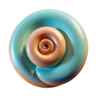 elegant vintage Snail shell, spiral high quality png